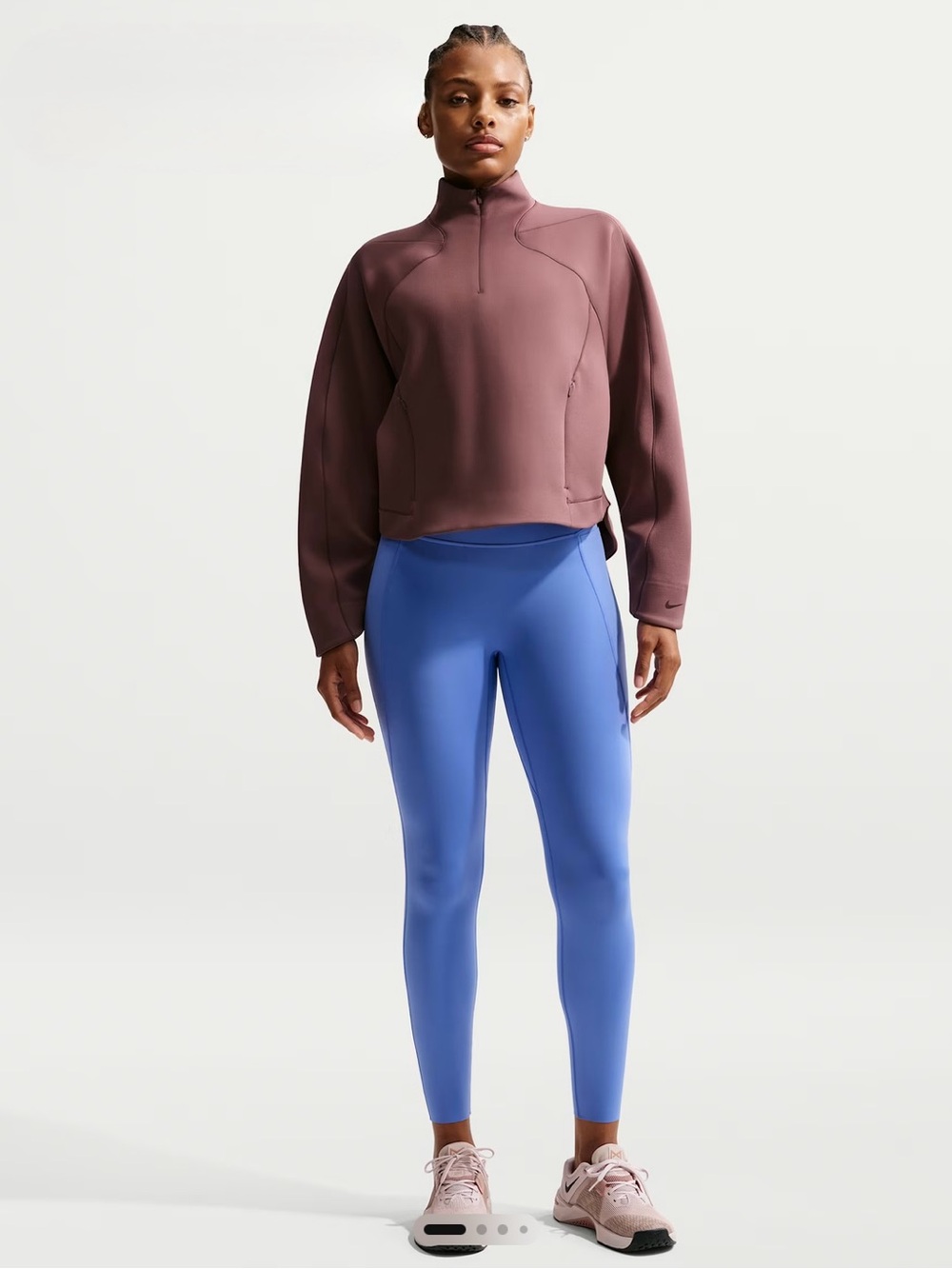 Nike Universa High-Waisted 7/8 Leggings with No Front Seam Sz XXL HQ6813-570